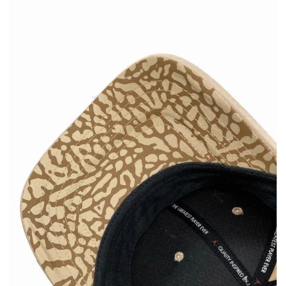 Jordan Golf Rise Men's Hat Cap Nike Snapback Tan/Black FD5182-200 - Size M/L New